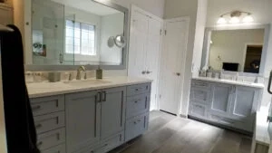 Grey shaker bathroom
