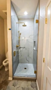 Small custom shower